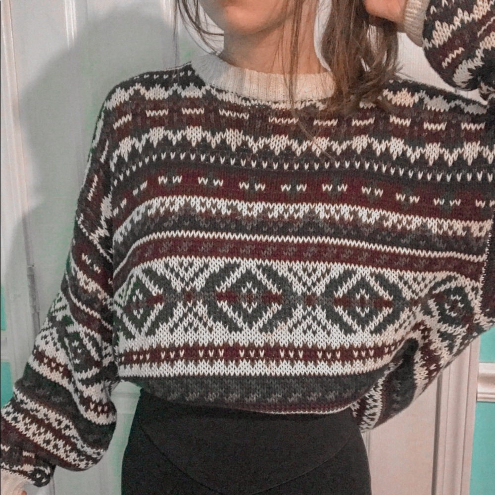 vintage coogi style sweater size xl